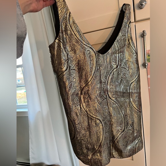 J. CREW metallic blouse - Picture 2 of 7